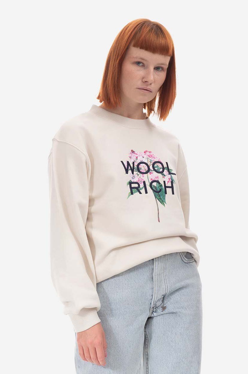 Світшоти WOOLRICH Mountain Laurel Sweatshirt бежевий | CFWWSW0107FRUT3164