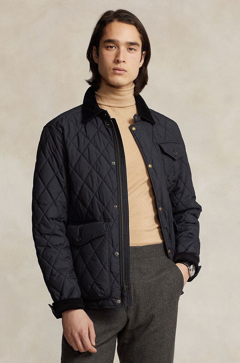 Пуховик Polo by Ralph Lauren Navy Blue Quilted Jacket чорний | 710847071