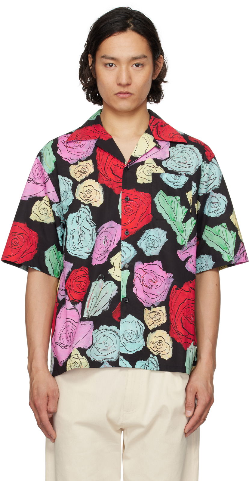 Сорочка Marni Marni Orion Print Bowling Shirt чорний | CUMU0213A5 UTC506