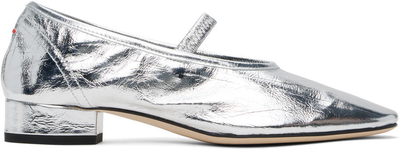 Одяг Aeyde Aeyde Pippa Leather Ballerina Flats Металік | A11-FL-GLVR25RO126-SS25-920-068