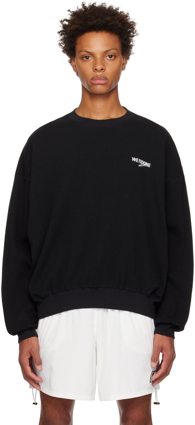 Cветр We11done We11done Basic 1506 Sweatshirt чорний | WD-TS3-22-798-U-BK