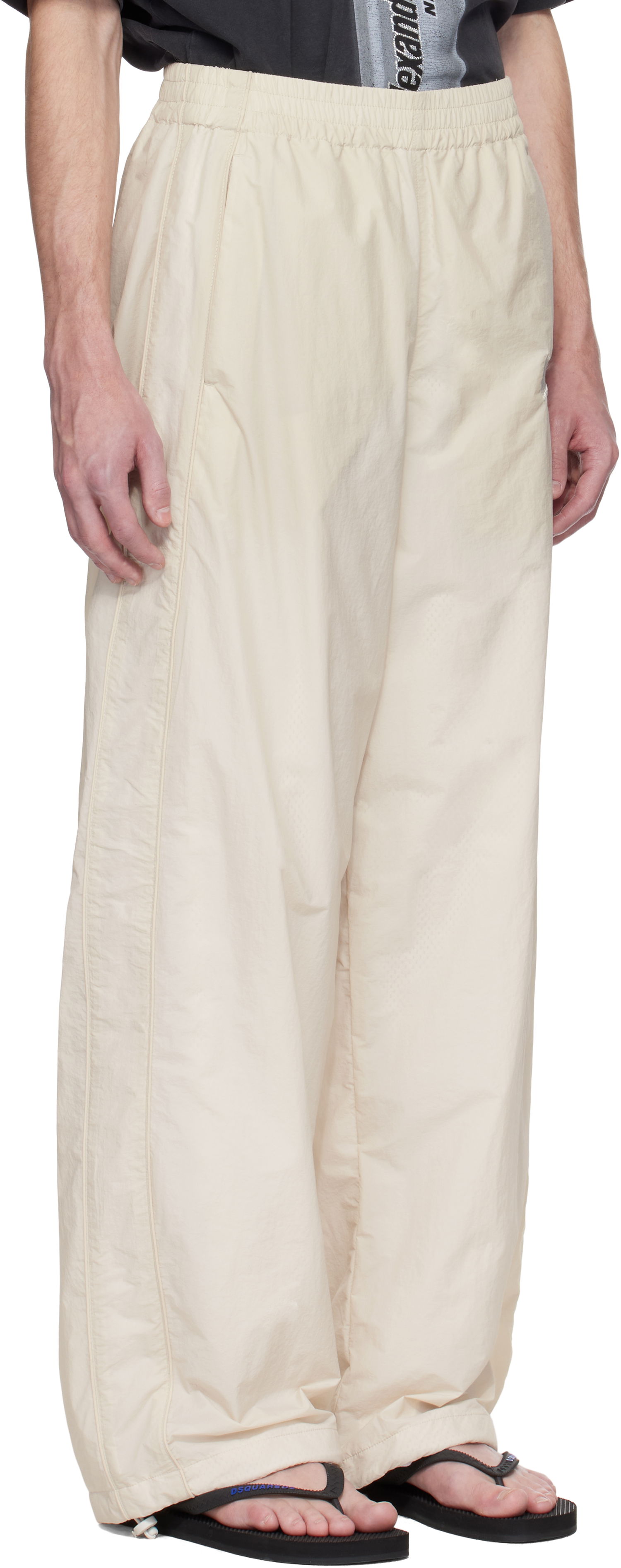 Спортивні штани Alexander Wang Alexander Wang Track Pants бежевий | UWC2254116, 1