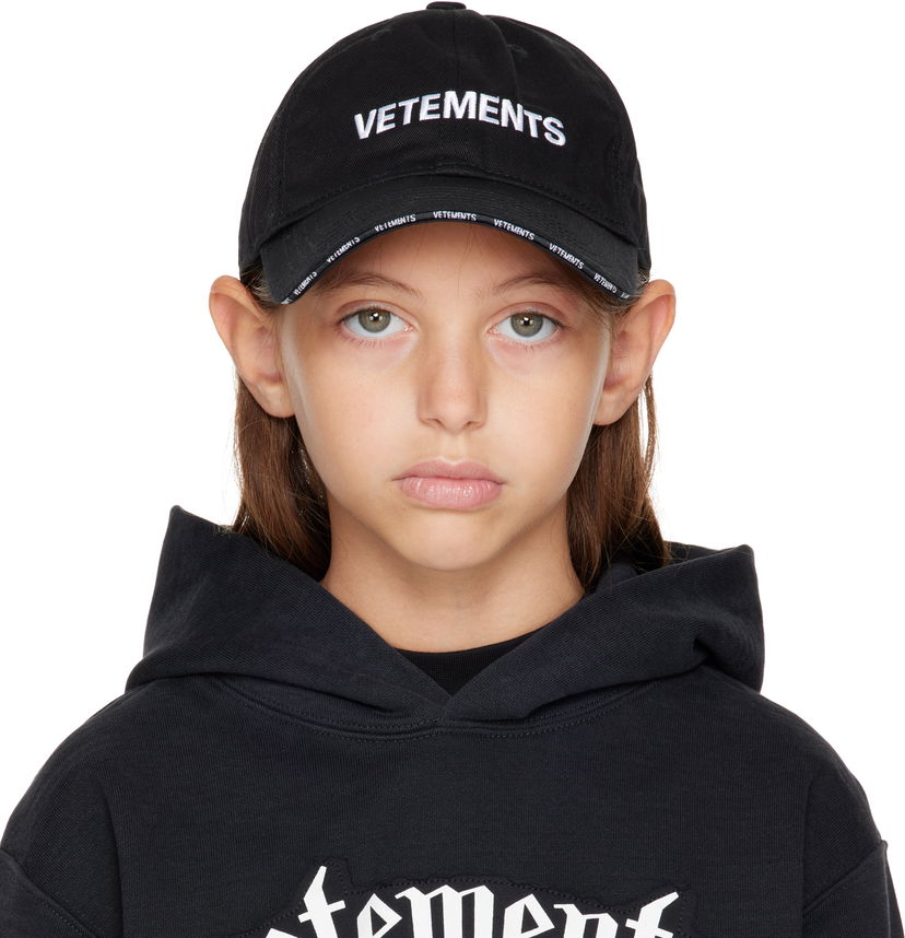 Кепка VETEMENTS Iconic Logo Cap чорний | KA10CA100B