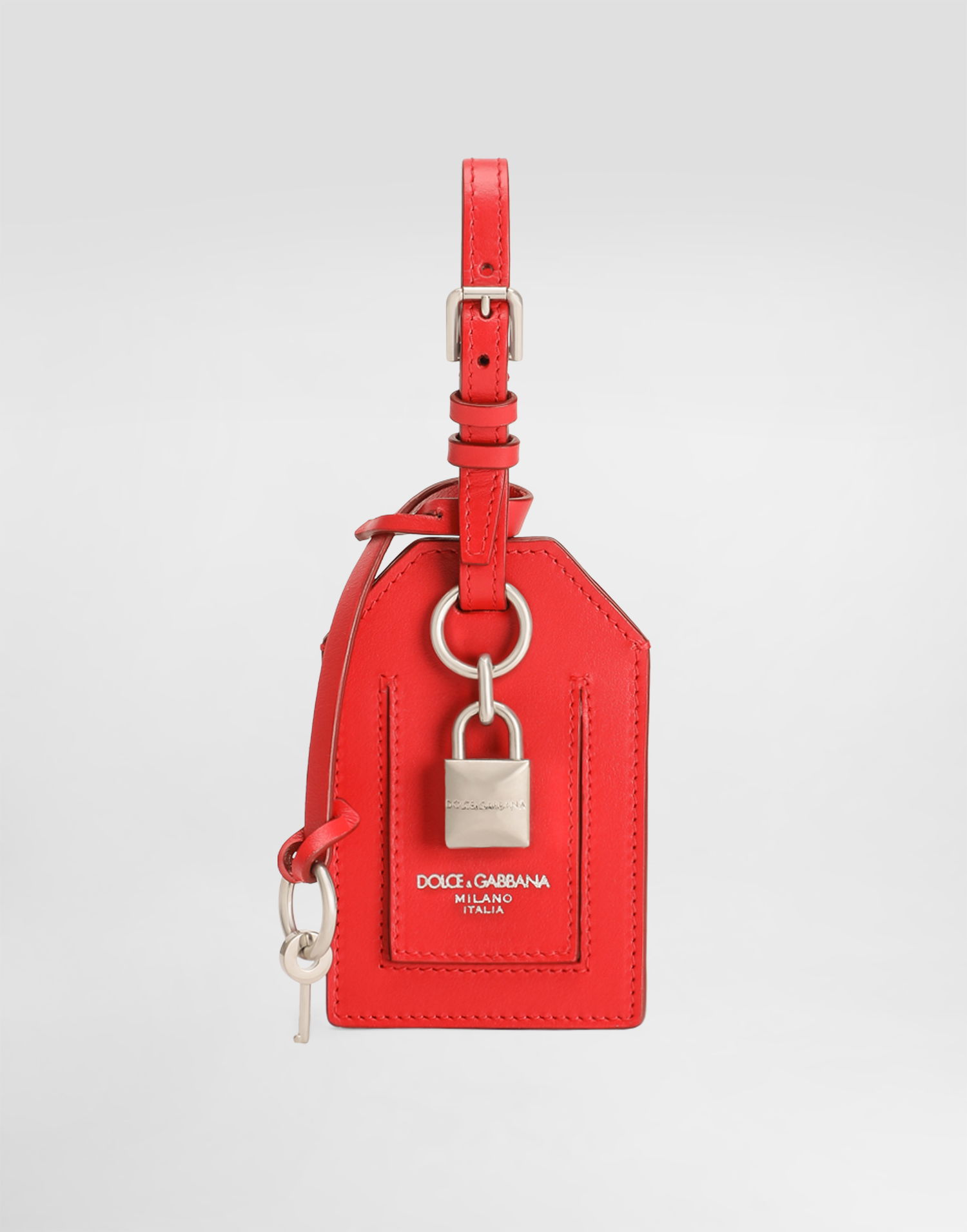 Брелоки Dolce & Gabbana Dolce & Gabbana Calfskin Luggage Tag with Lock Червоний | BP3417AV89387124, 0