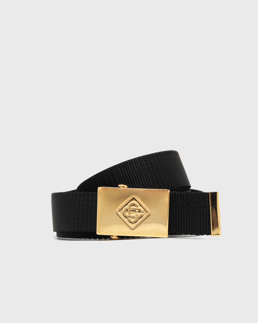 Ремені Casablanca Diamond Logo Webbing Belt чорний | APF25-ACC-258-01