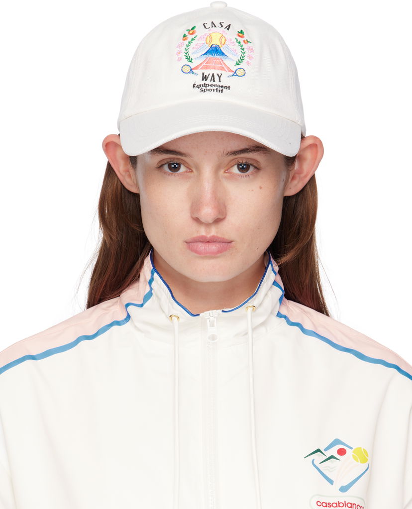 Кепка Casablanca Casablanca 'Casa Way' Mountain Baseball Cap білий | APF25-HAT-002-04