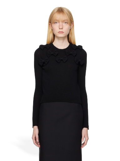 Cветр Valentino Bows Sweater чорний | 3B0KC51L8B4