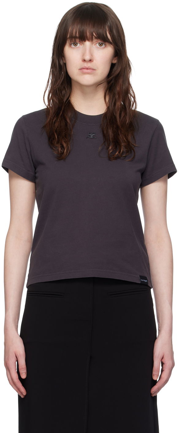 Футболка Courrèges Courrèges 'AC' T-Shirt Сірий | VESJTS006JS0110