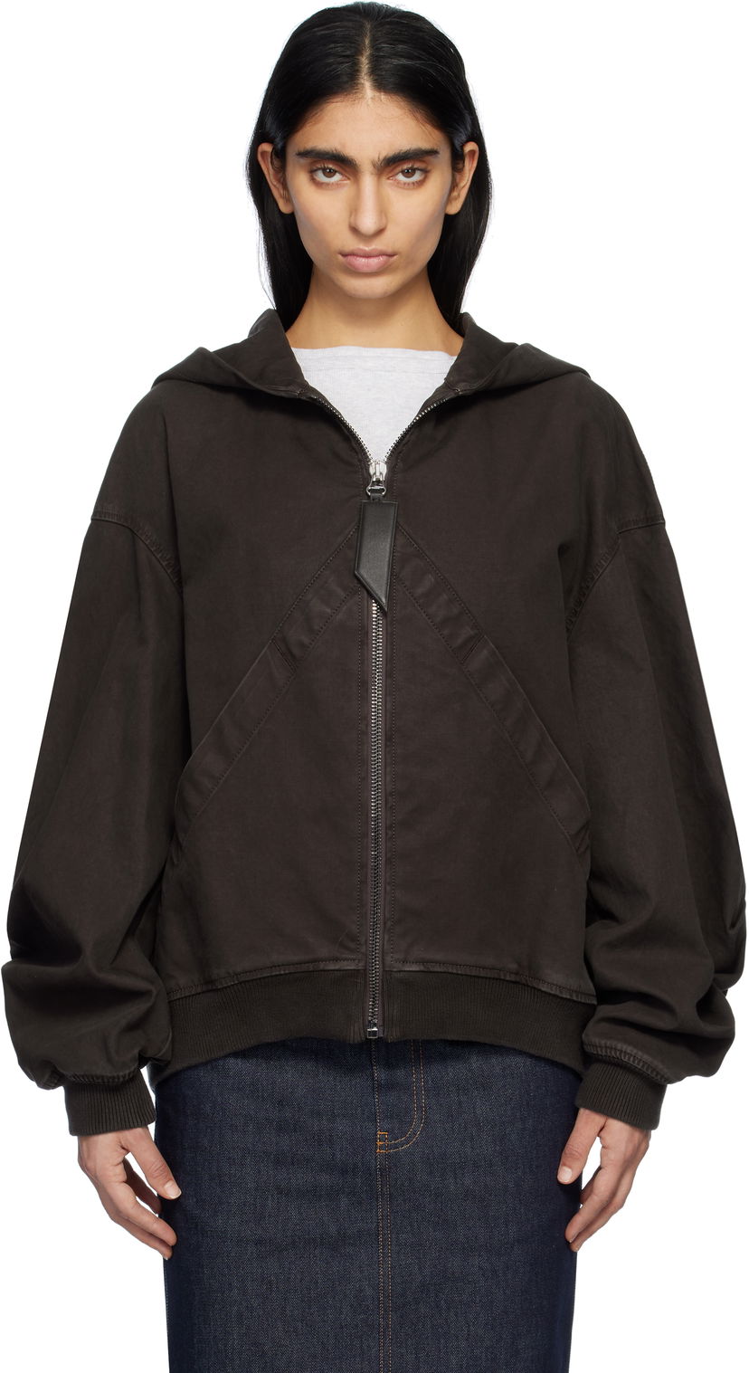 Світшоти The Attico Attico Hooded Bomber Jacket Коричневий | 250WCB00066 DDC093AA