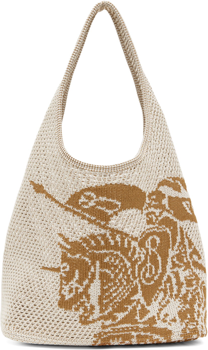 Сумка Burberry Burberry EKD Large Crochet Tote бежевий | 8109369