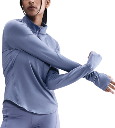 Футболка Nike Swift Long Sleeve Half-Zip Top with Thumbholes Синій | hq0499-499, 0