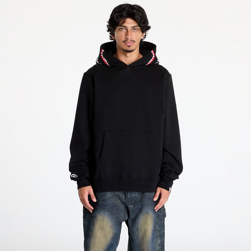 Світшоти BAPE Shark Pullover Hoodie Black чорний | 001PPK801013M BLK