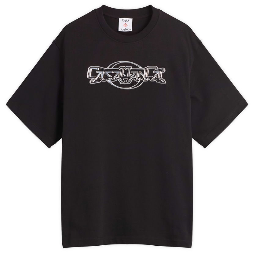 Футболка Casablanca Casablanca 3D Oversized T-Shirt, Size Large чорний | M-AW25-JTS-044-03