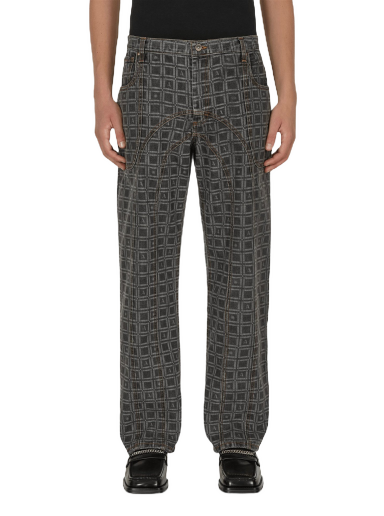 Джинси Ahluwalia Kalonji Low Rise Jeans Сірий | M-AHLU-DE003-AW22-FA61 CH