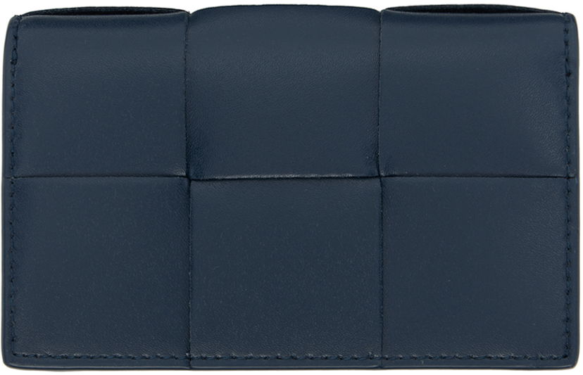 Гаманець Bottega Veneta Cassette Business Card Holder темно-синій | 679849 VBWD6 3359
