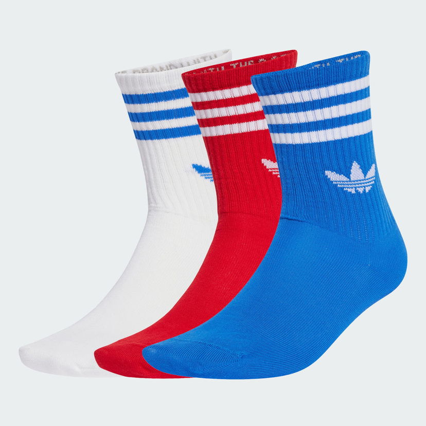 Шкарпетки adidas Performance 3-Stripes Crew Socks - 3 Pairs Різнокольоровий | JZ4942