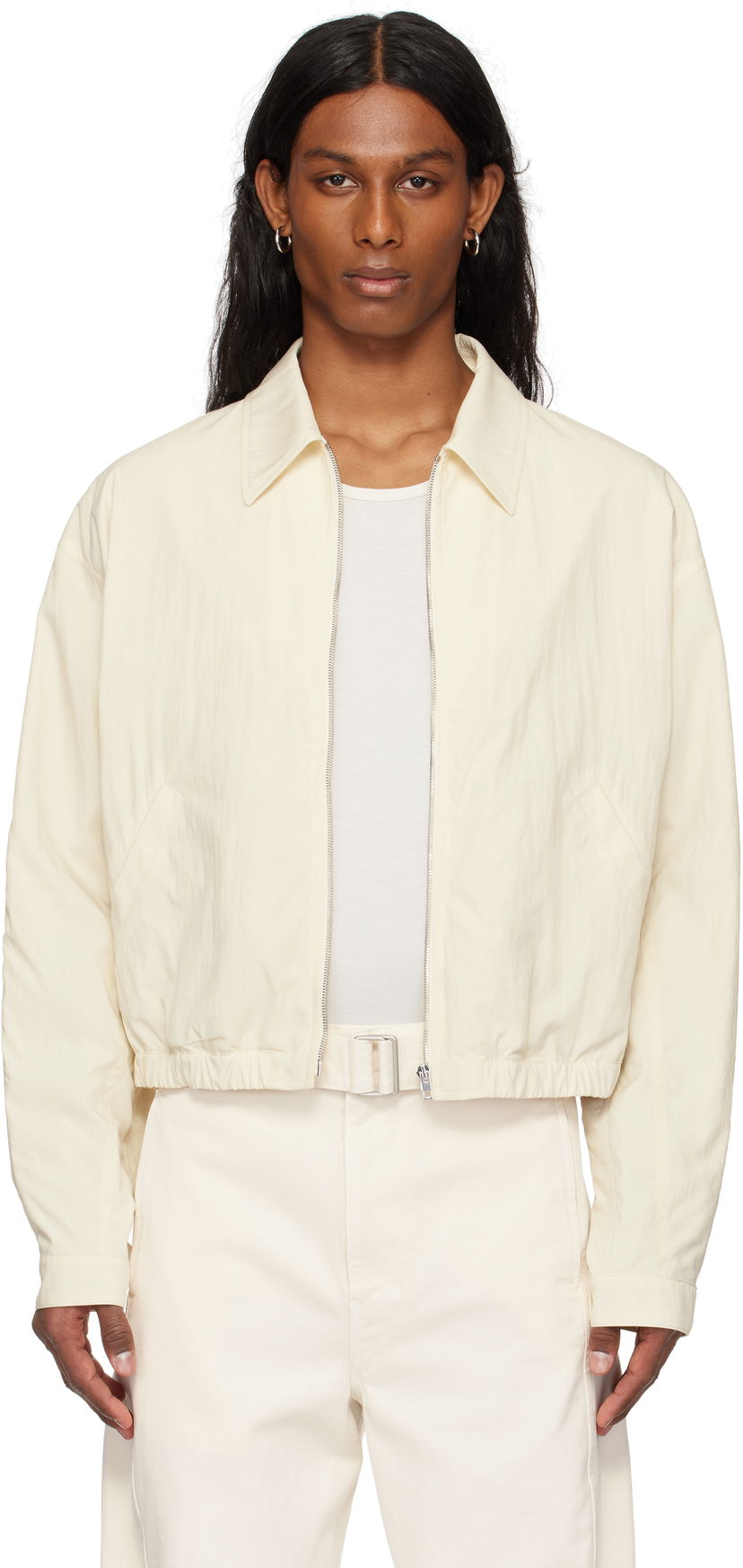 Куртка LEMAIRE Lemaire Zipped Cropped Jacket білий | OW1124 LF1370