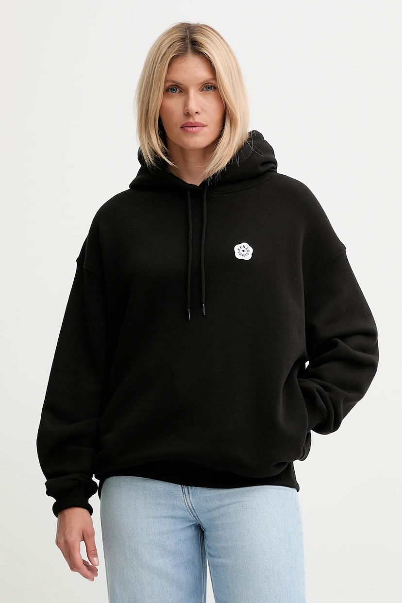 Світшоти KENZO Kenzo Hoodie with Applique чорний | FF62HO4534MB