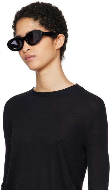 Сонцезахисні окуляри Anine Bing Roma Black Oversized Sunglasses чорний | A-12-10090-BLK1, 3