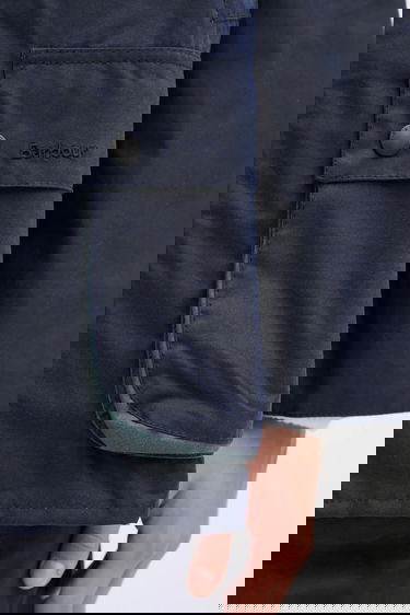 Куртка Barbour Barbour x Paul Smith OS Bedale Wax Transitional Jacket with Corduroy Collar темно-синій | MWX2515NY94, 5