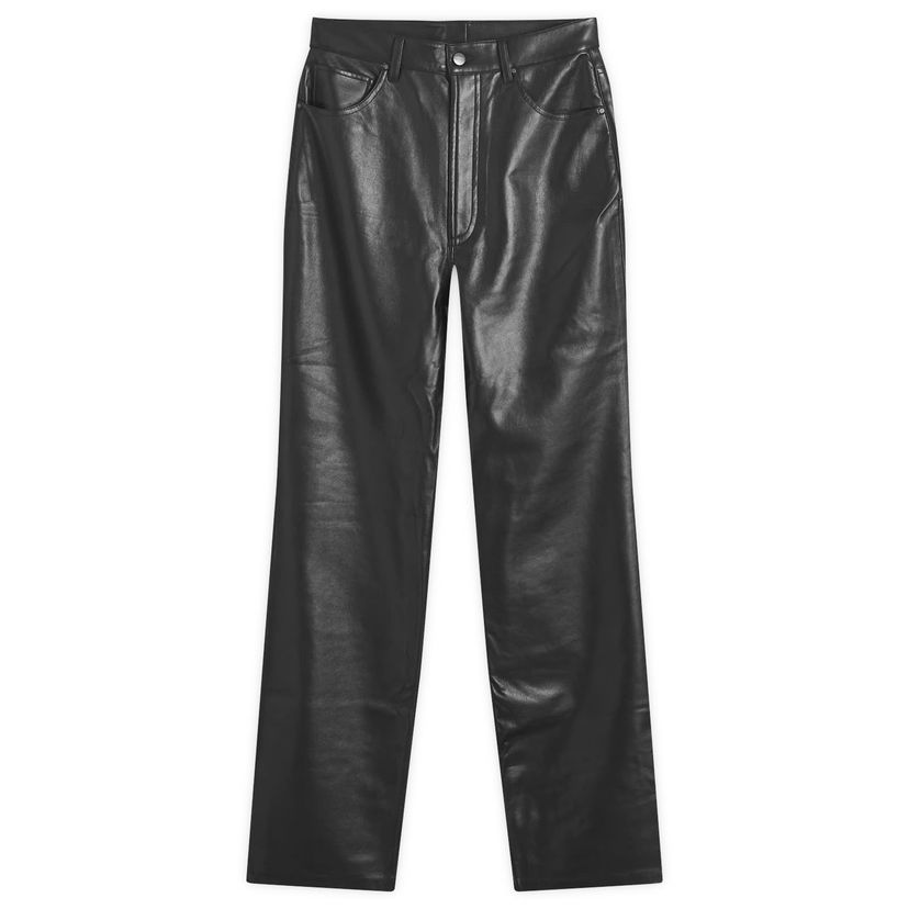 Штани Anine Bing Black Leather Pants 25" чорний | A-03-10044-BLK26