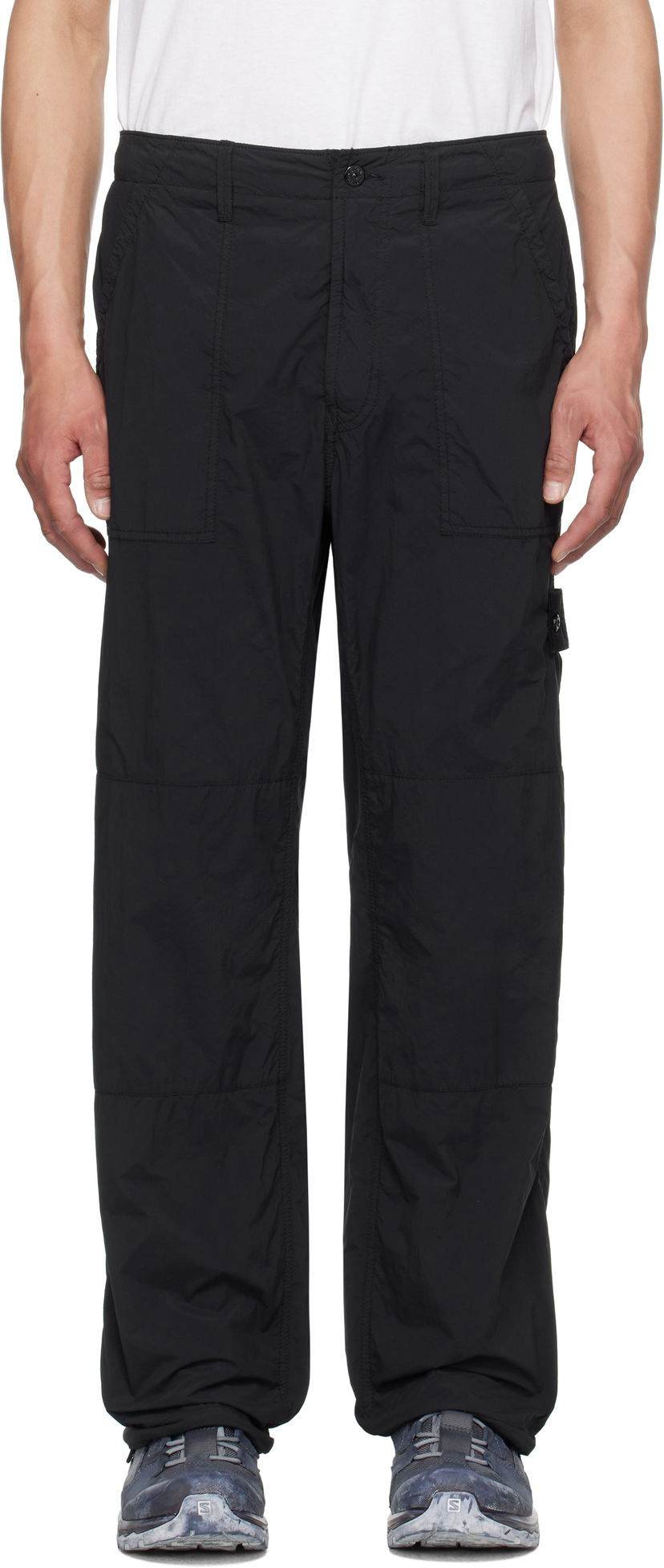 Штани карго Stone Island Stone Island Nylon Ghost Trousers чорний | K1S15 3100012 S00F6