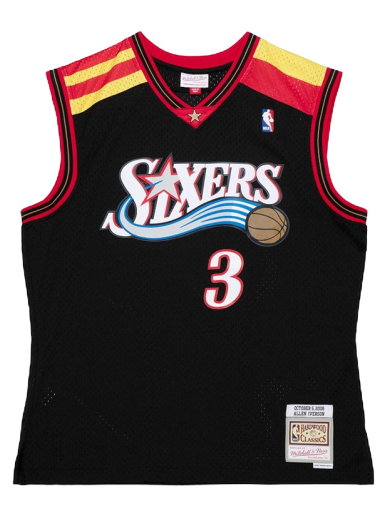Джерсі Mitchell & Ness NBA Philadelphia 76ers Allen Iverson Alternate Spain Jersey чорний | SMJY4203-P7606AIVBLCK