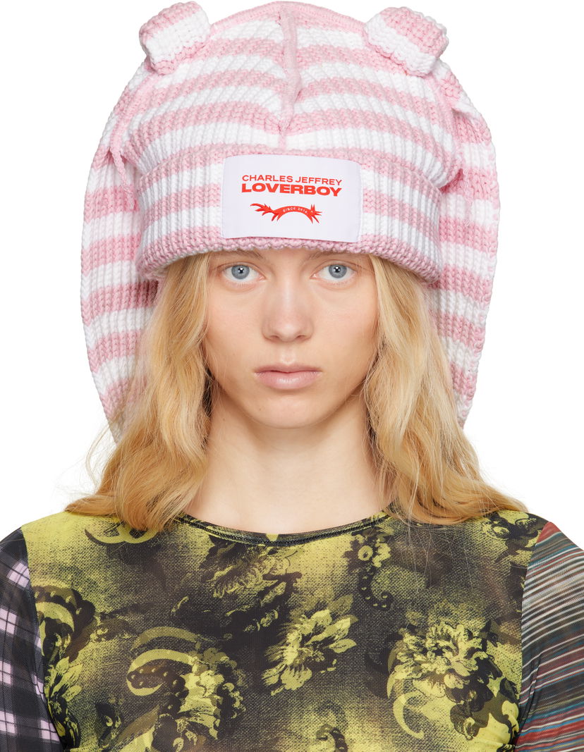 Шапка Charles Jeffrey Loverboy Charles Jeffrey LOVERBOY Chunky Rabbit Beanie Рожевий | 54131502