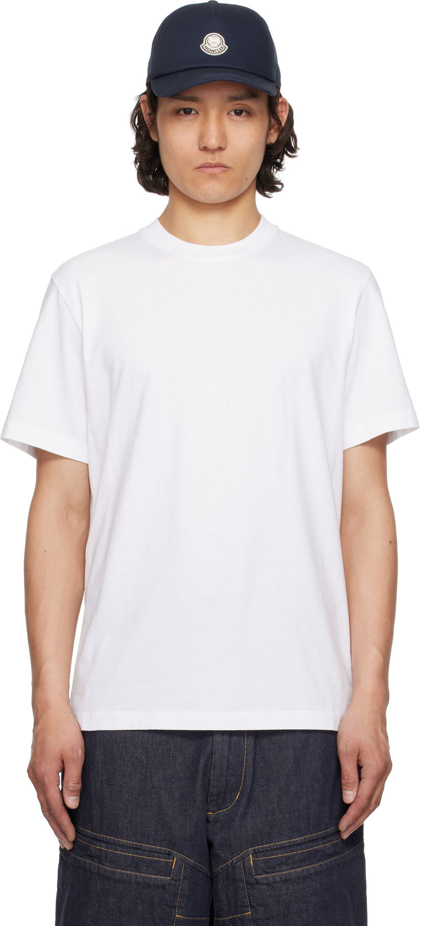 Кепка Moncler Moncler Genius Mercedes-Benz by NIGO Crewneck T-Shirt темно-синій | K14018C0000489AB9