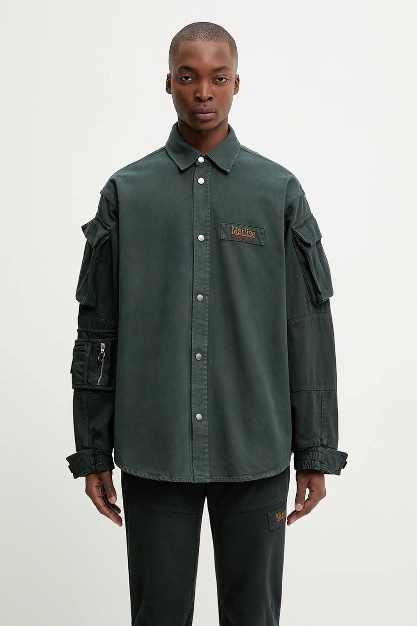 Сорочка Martine Rose Martine Rose Utility Relaxed Classic Collar Shirt Зелений | 475WP22414