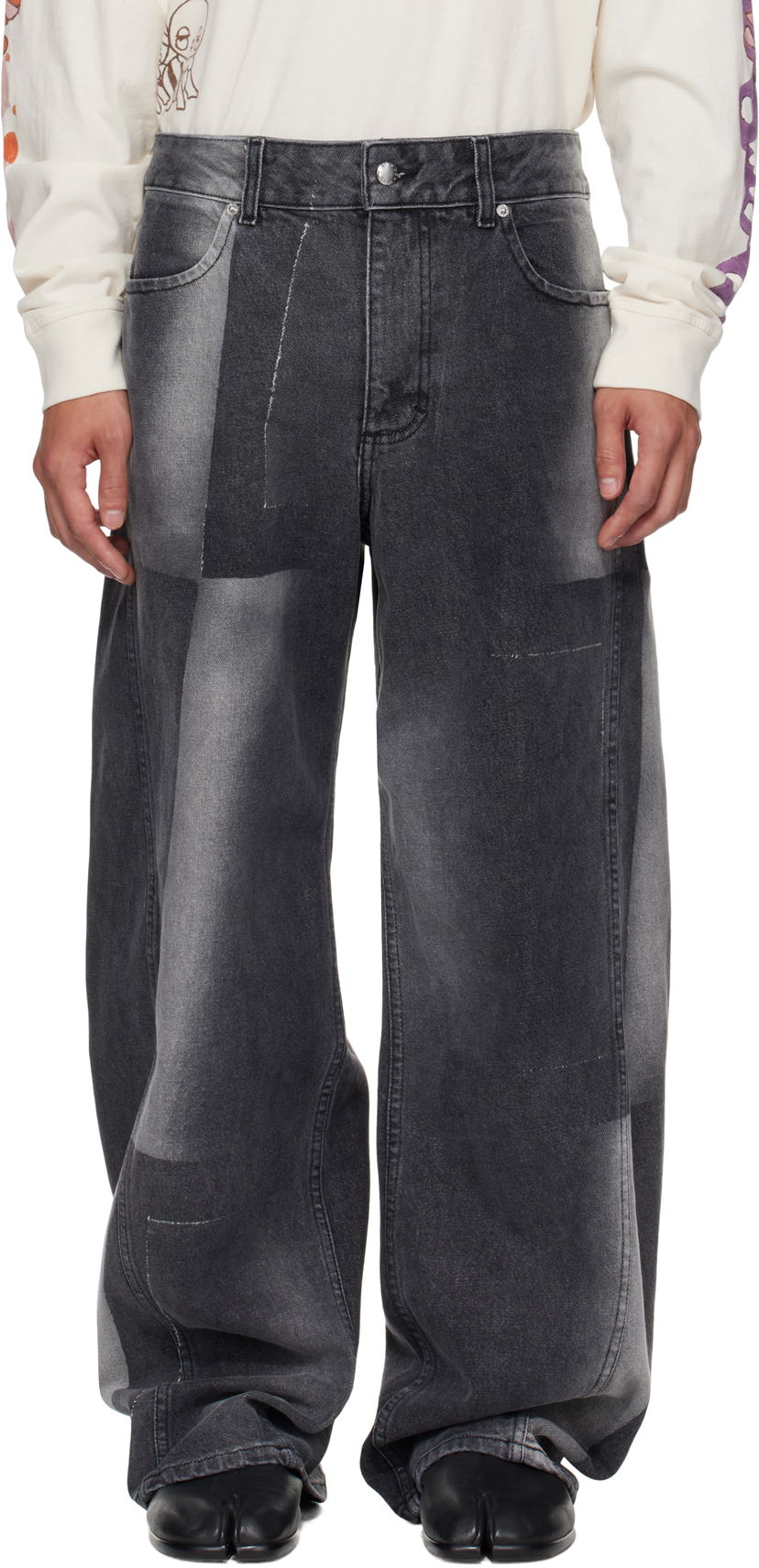 Джинси Eckhaus Latta Eckhaus Latta Bend Jeans чорний | 1225-EL-PF25-SF