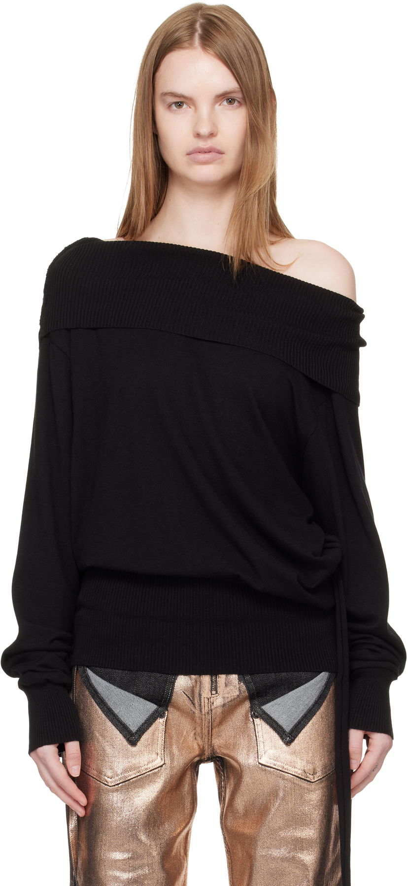 Cветр Ottolinger Ottolinger Upside Down Knit Sweater чорний | 107-104807-01