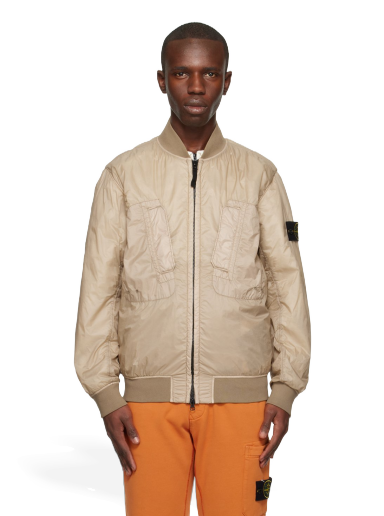 Куртка бомбер Stone Island Garnent-Dyed Bomber Jacket бежевий | 781542125