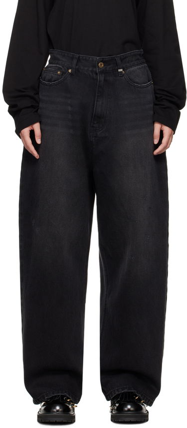Джинси We11done We11done Washed Loose-Fit Jeans чорний | WD-DP2-24-349-W-BK, 0