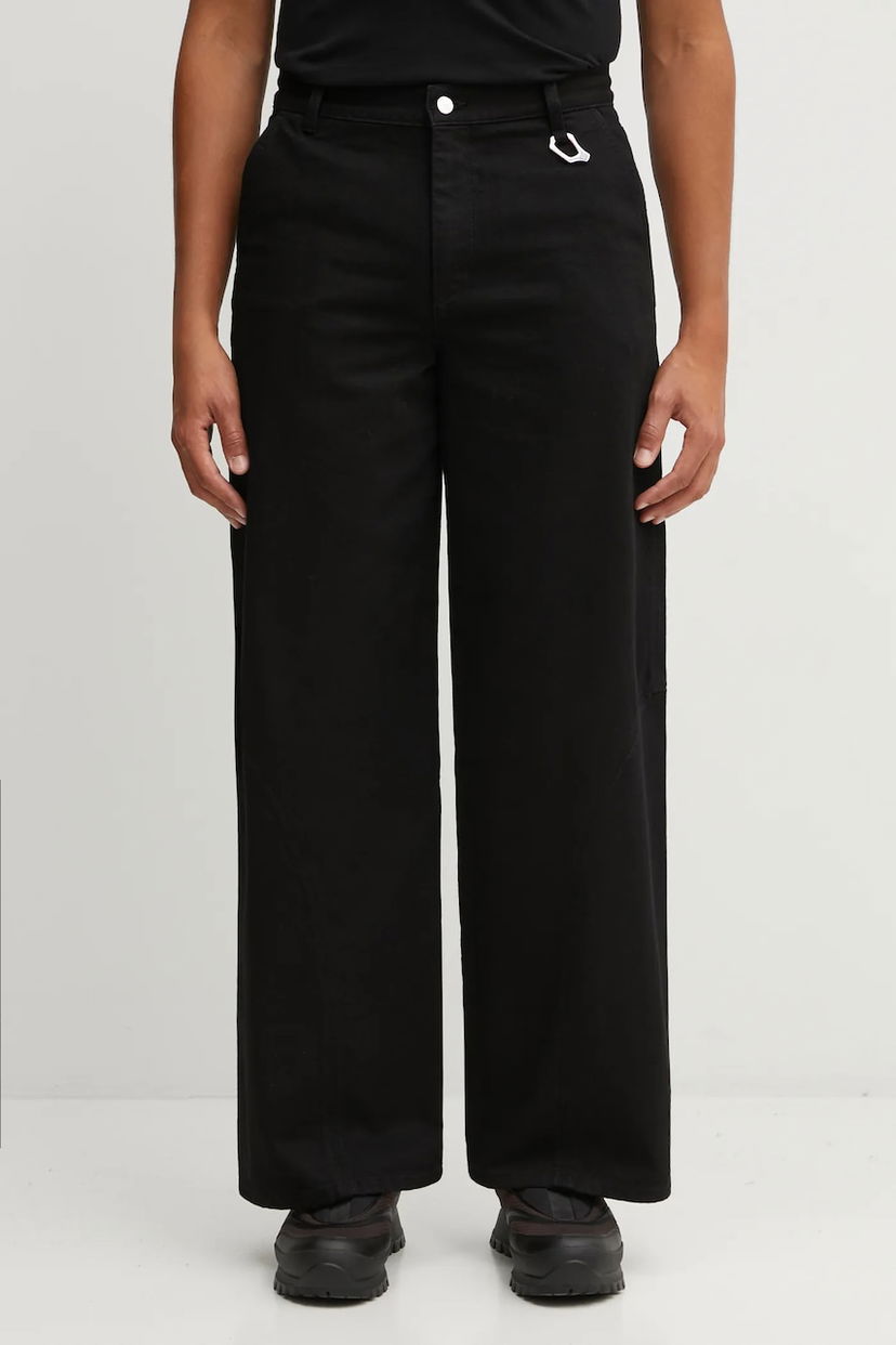 Джинси HELIOT EMIL Heliot Emil AW25 Wide-Leg Jeans with Hook Detail чорний | AW25.M.10.189.BLK01.CO