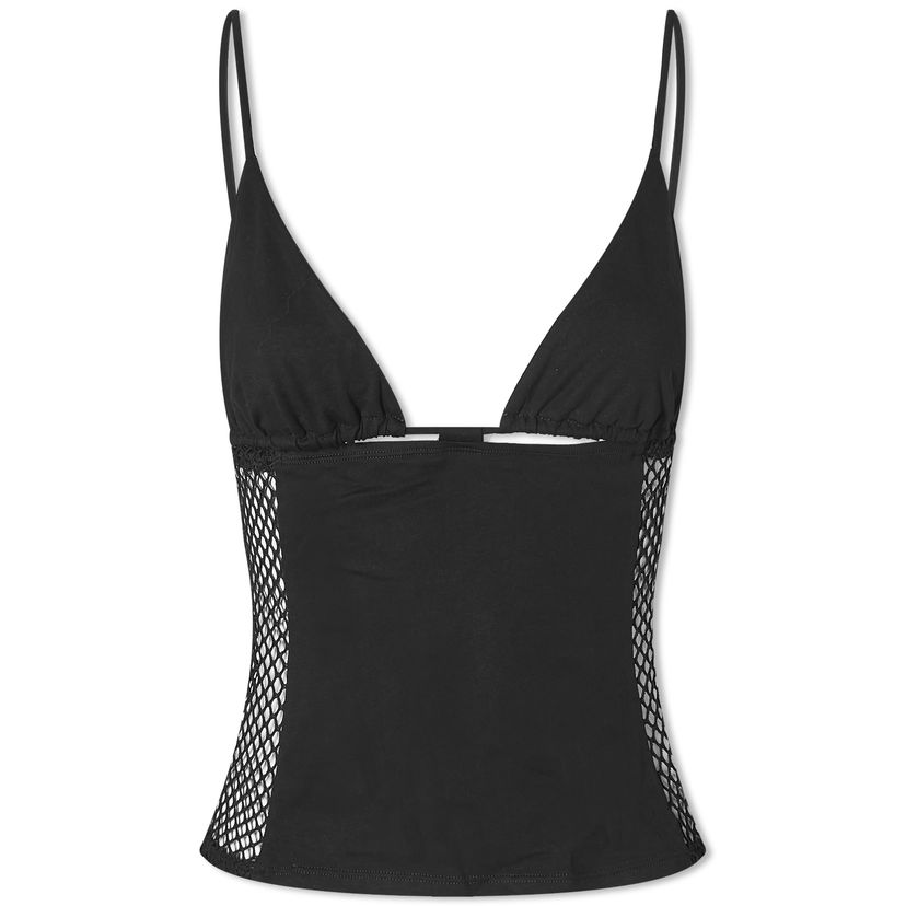 Безрукавка Miaou Miaou Ellie Mesh Panel Vest Top, Size Large чорний | 7113JRBBLK