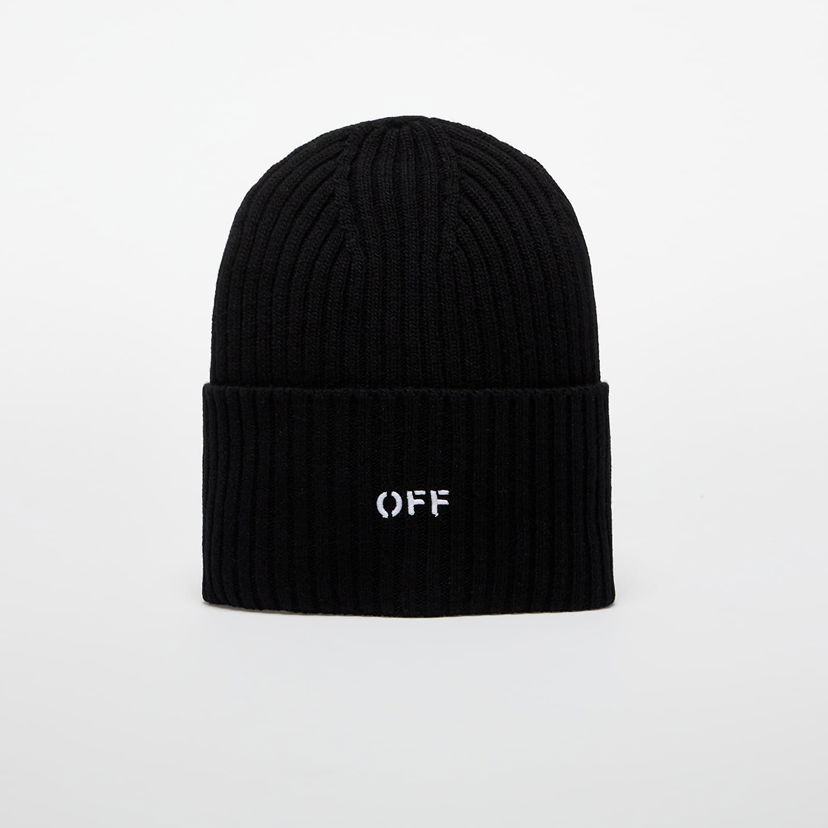 Шапка Off-White Off-White Off Stamp Loose Knit Beanie чорний | OWLC018C99KNI0041001