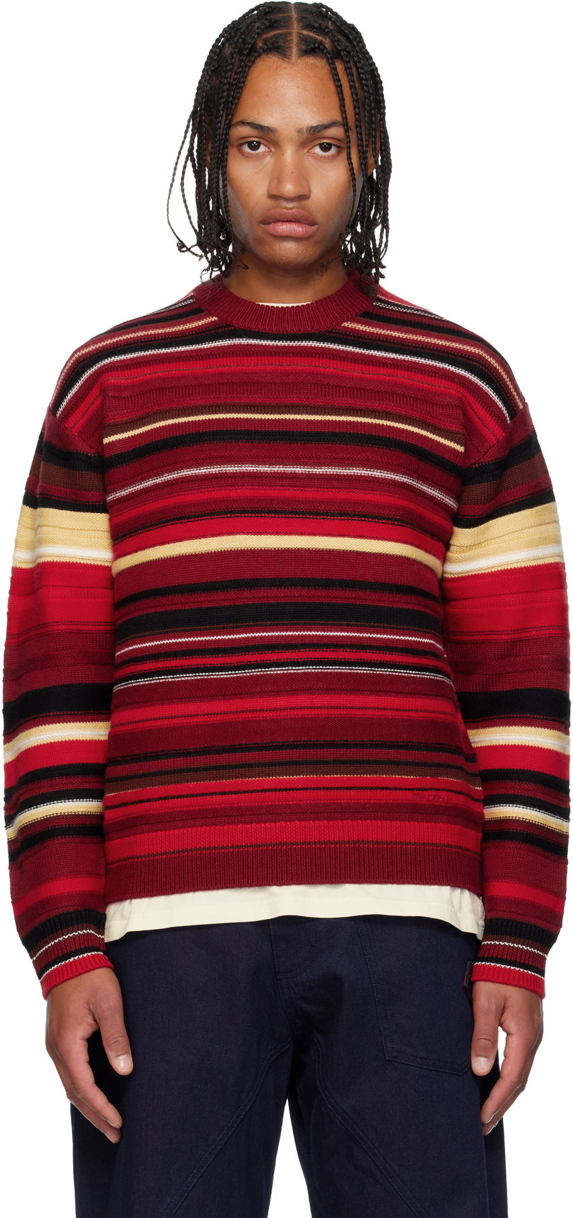 Cветр JW Anderson JW Anderson Multi Stripe Sweater Різнокольоровий | KW1432-YN0008