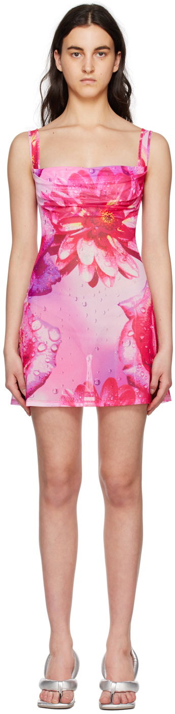 плаття Miaou Miaou Ginger Floral Print Mini Dress Рожевий | 5018PM1DYR