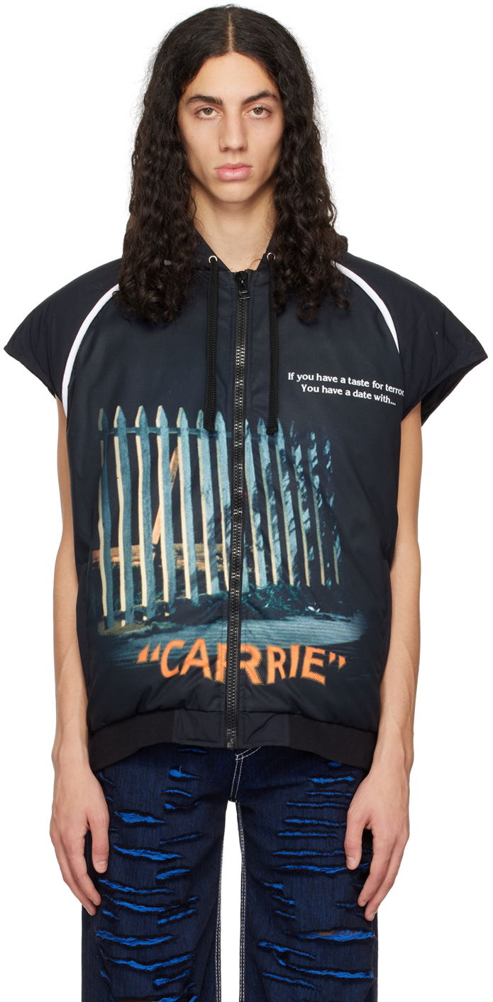 Жилет JW Anderson Black 'Carrie' Gate Printed Vest чорний | JK0207-PG0994