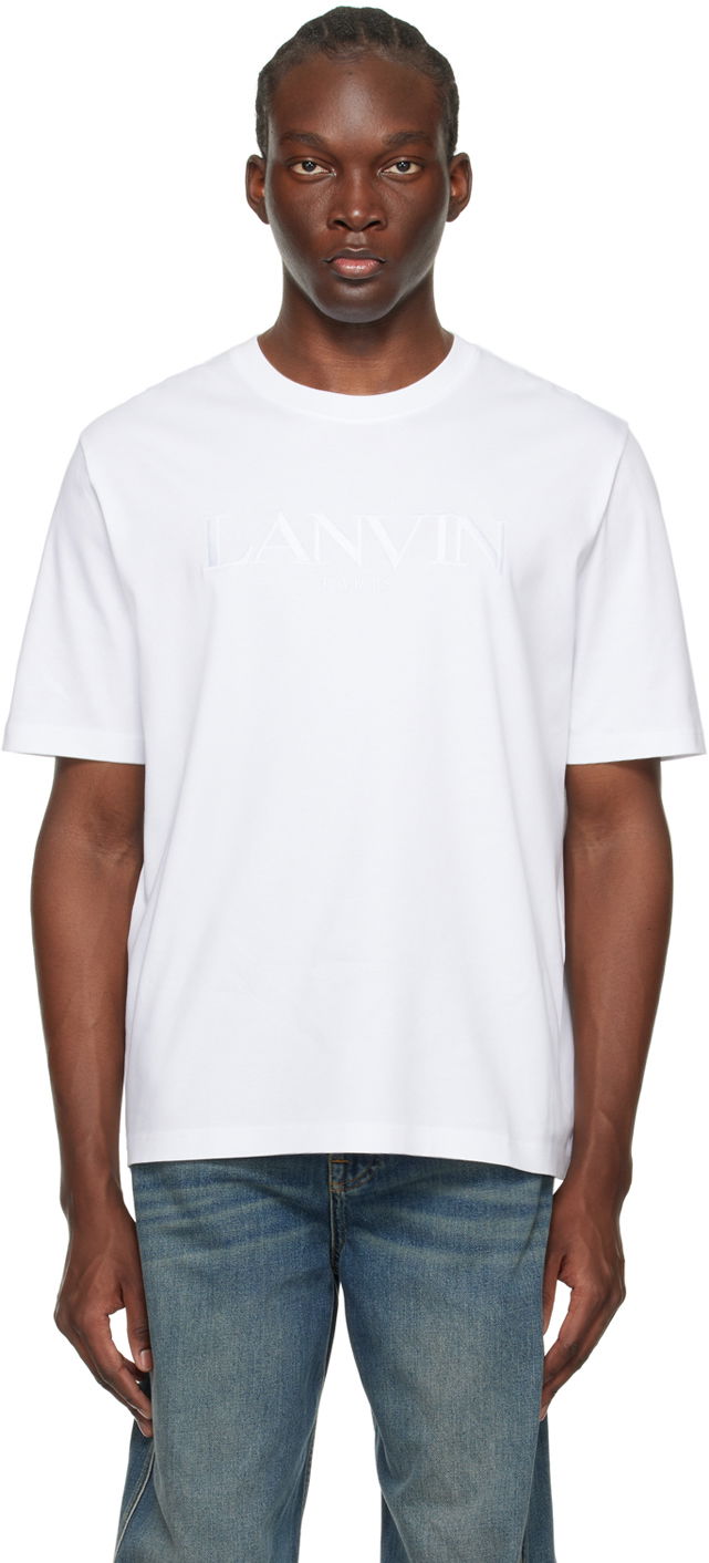 Футболка LANVIN Oversized T-Shirt білий | RM-TS0010-J208-P24