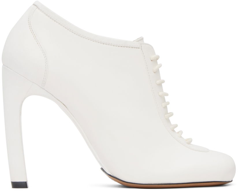 Кросівки та взуття Dries Van Noten Dries Van Noten Lace-Up Low Ankle Heels білий | 0020 DD396