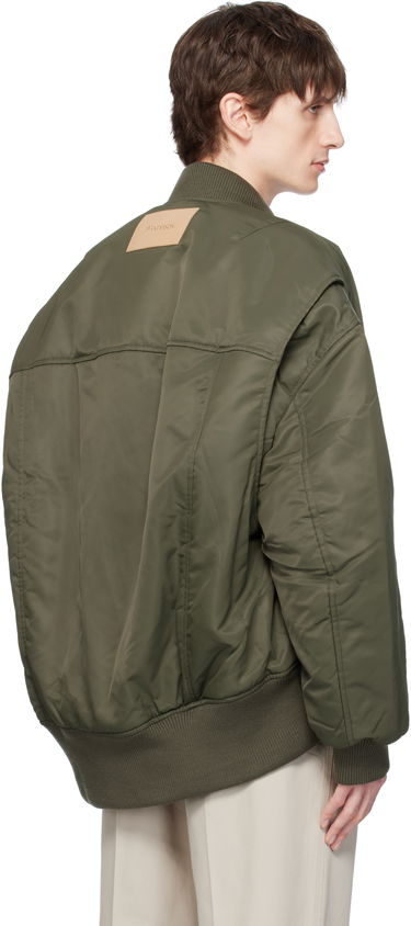 Куртка бомбер JW Anderson JW Anderson Oversized Bomber Jacket with Curved Hem Зелений | JK0357-PG1696, 2