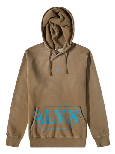 Світшоти 1017 ALYX 9SM 2X Logo Hoody Коричневий | AAUSW0180FA01-BEG0003