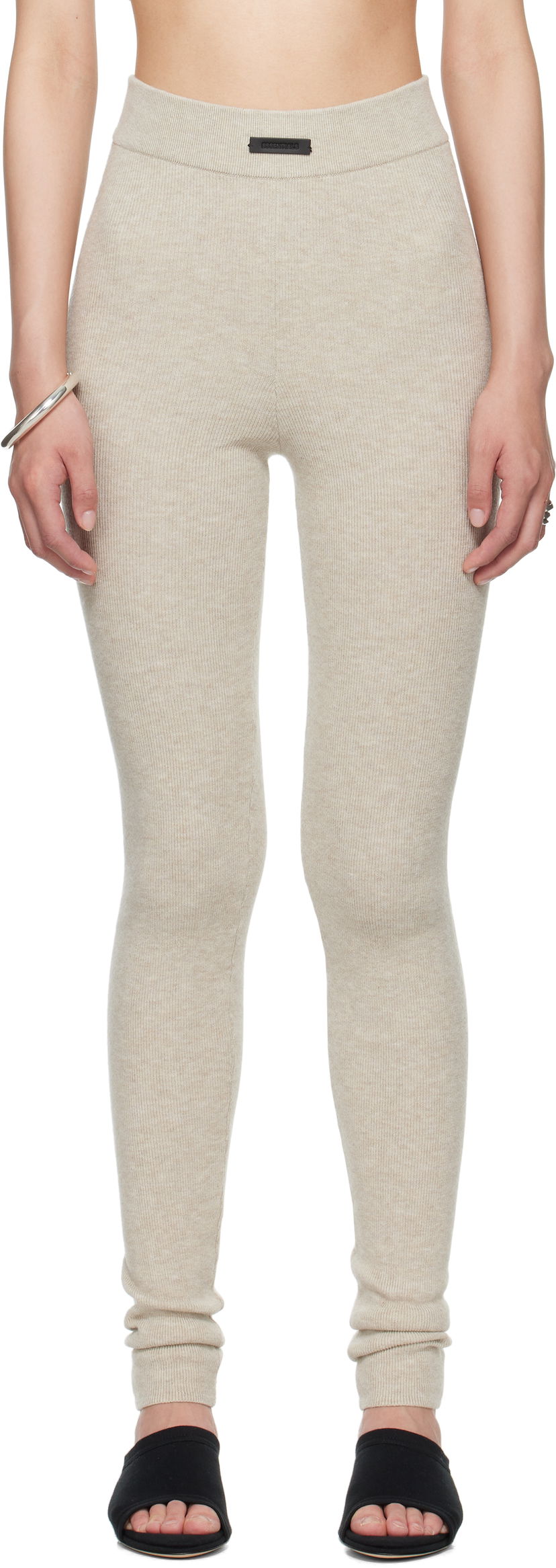 Легінси Fear of God Fear of God ESSENTIALS Soft Rib Leggings бежевий | 192SP257491FW