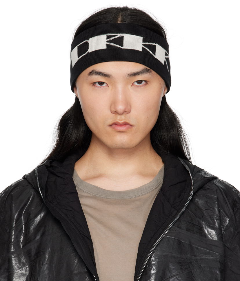 Шарф Rick Owens Rick Owens DRKSHDW Hollywood Cotton Headband чорний | DA01E3480 KP6