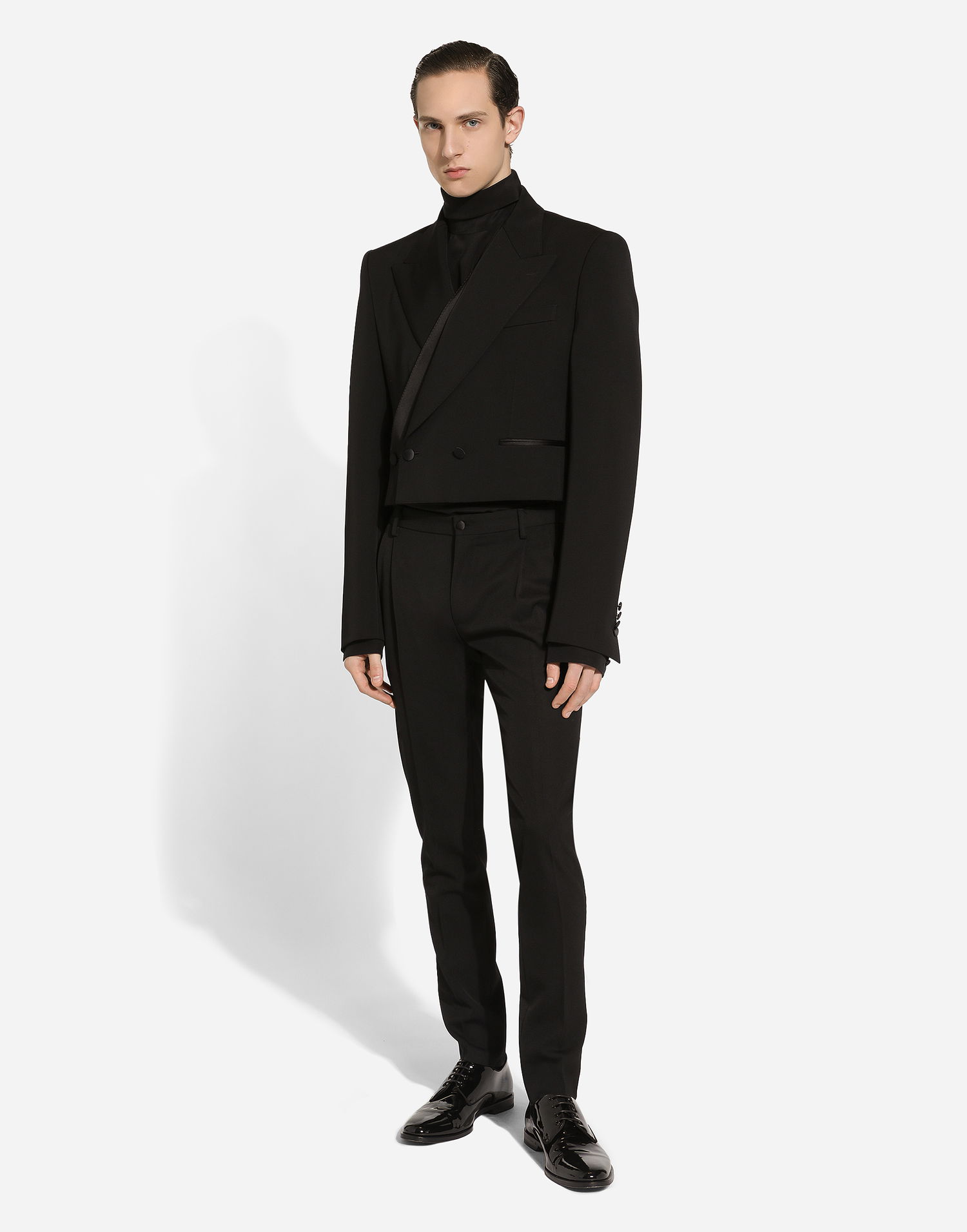 Куртка Dolce & Gabbana Dolce & Gabbana Double-breasted Spencer Jacket чорний | G2UH6TFU21EN0000, 1