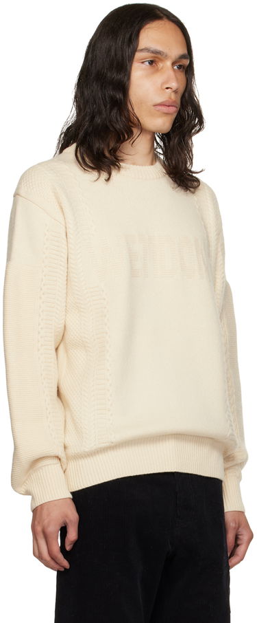 Cветр We11done We11done Square Patch Knit Sweater бежевий | WD-KT3-23-643-U-IV, 1