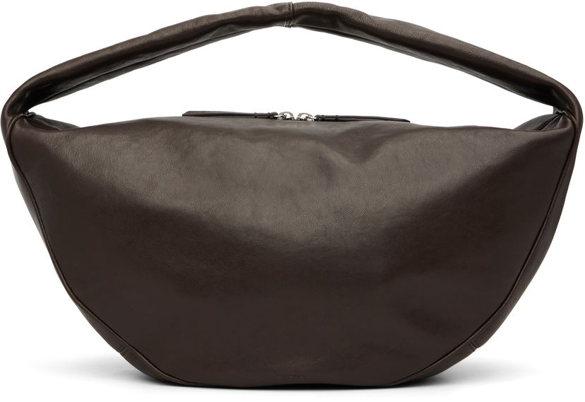 Сумка BY FAR BY FAR Maxi Cush Washed Leather Shoulder Bag Коричневий | MWBSB022LL034BR054PL