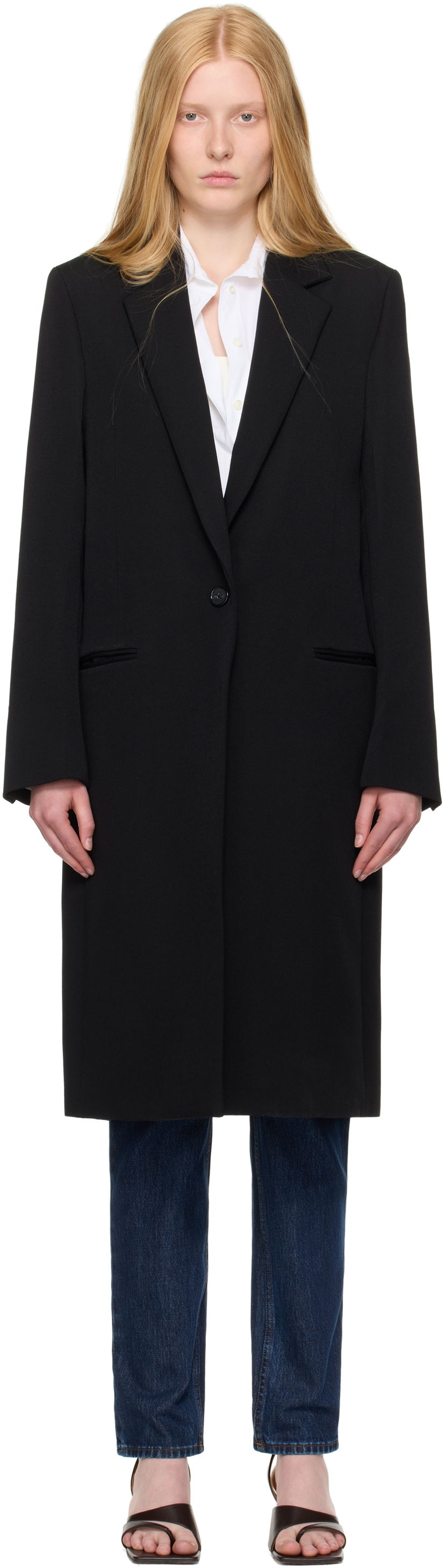 Пальто TOTEME TOTEME Classic Tailored Coat чорний | 252-WRO0198-FB0412